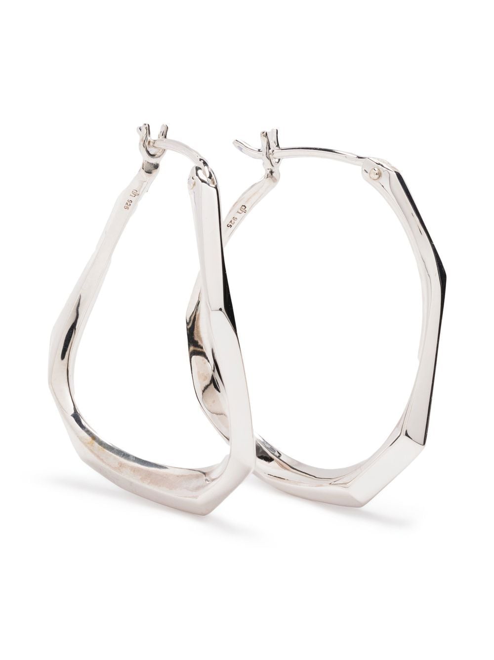 Dinny Hall Thalassa medium hoop earrings - Silver von Dinny Hall