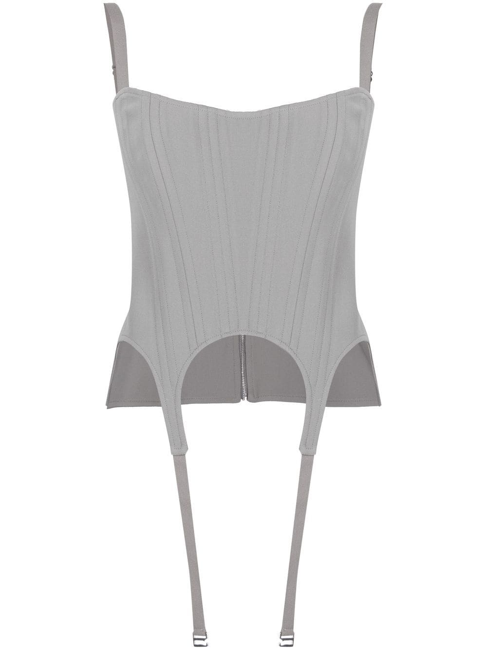 Dion Lee Arch Longline corset top - Green von Dion Lee