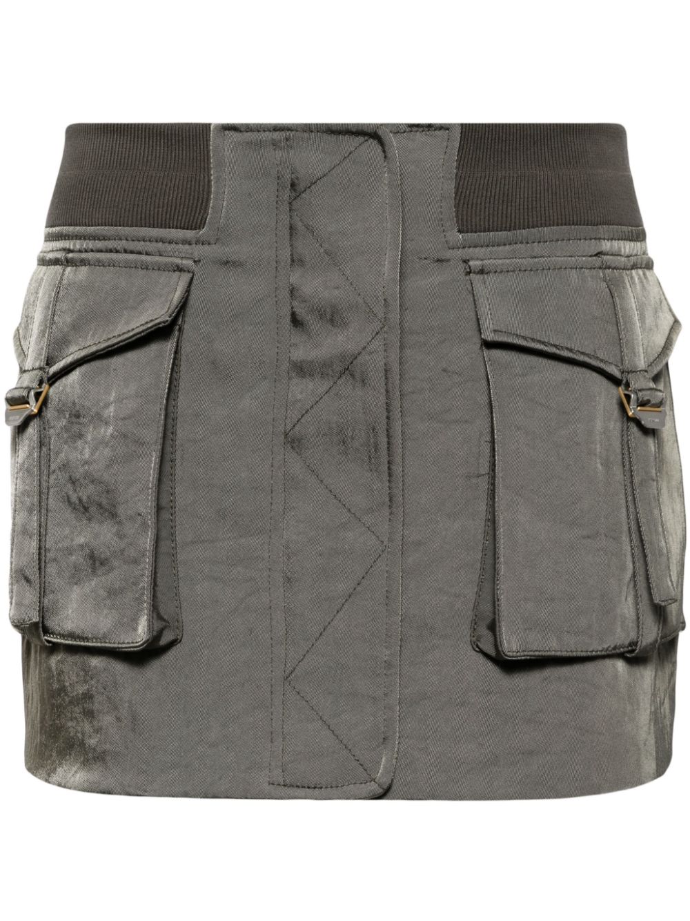 Dion Lee Aviator mini skirt - Grey von Dion Lee