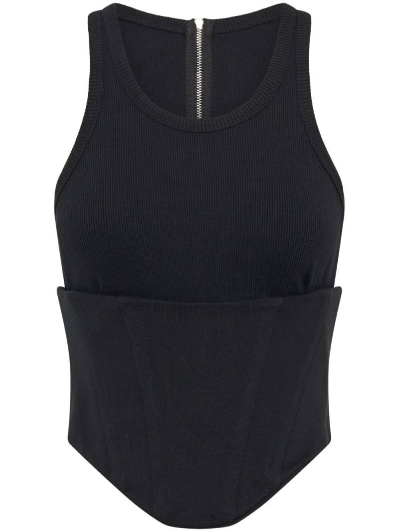 Dion Lee Float corset-style top - Black von Dion Lee