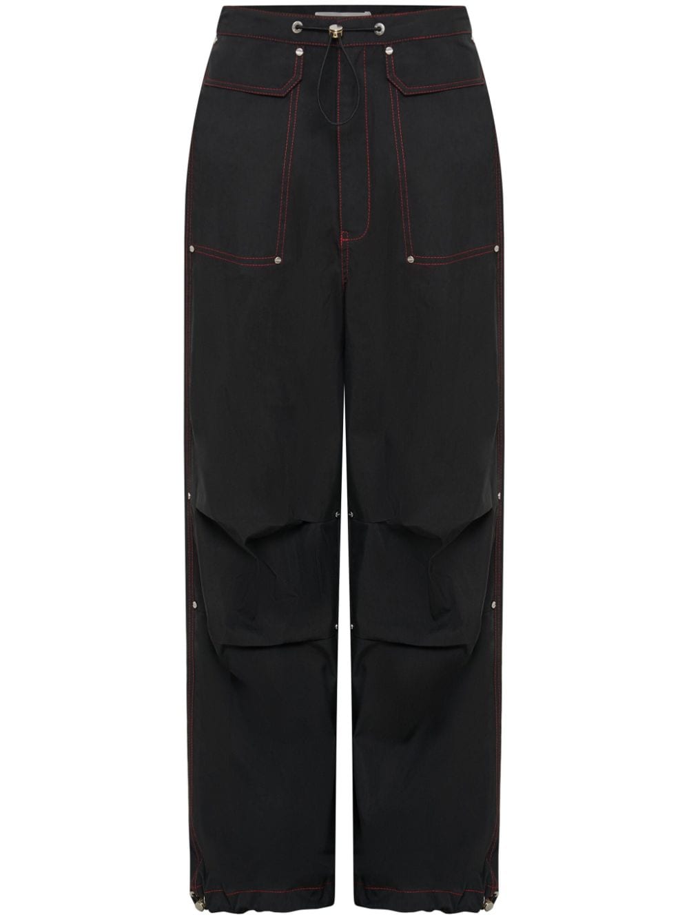 Dion Lee Hongbao contrast-stitching wide-leg trousers - Black von Dion Lee