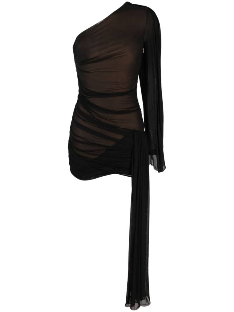 Dion Lee Hosiery draped minidress - Black von Dion Lee