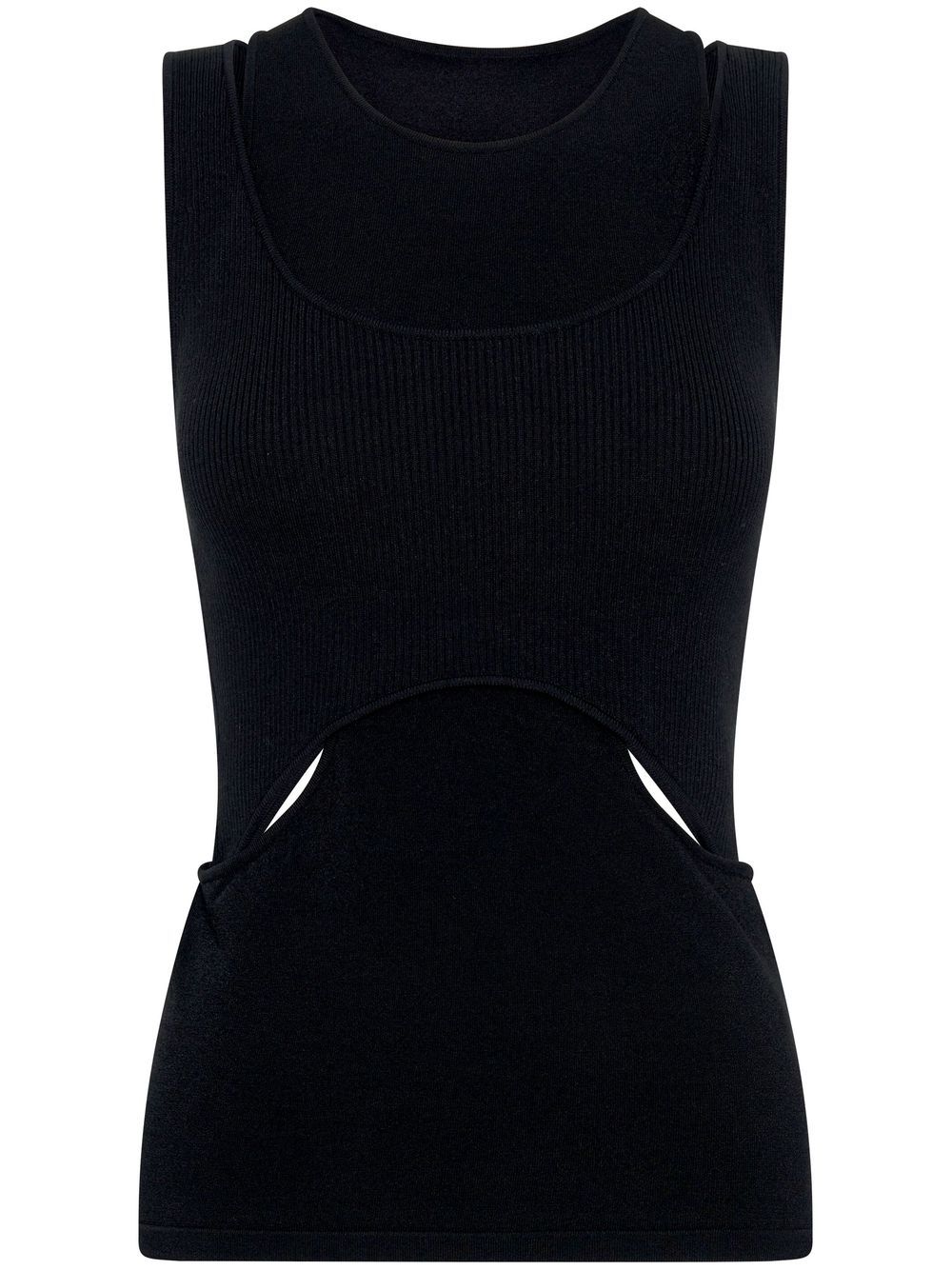 Dion Lee Interlink cut-out tank top - Black von Dion Lee