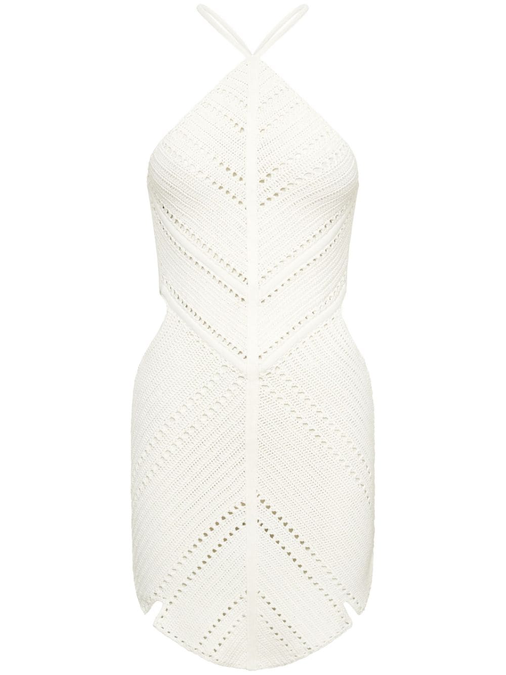 Dion Lee Leaf crochet mini dress - White von Dion Lee