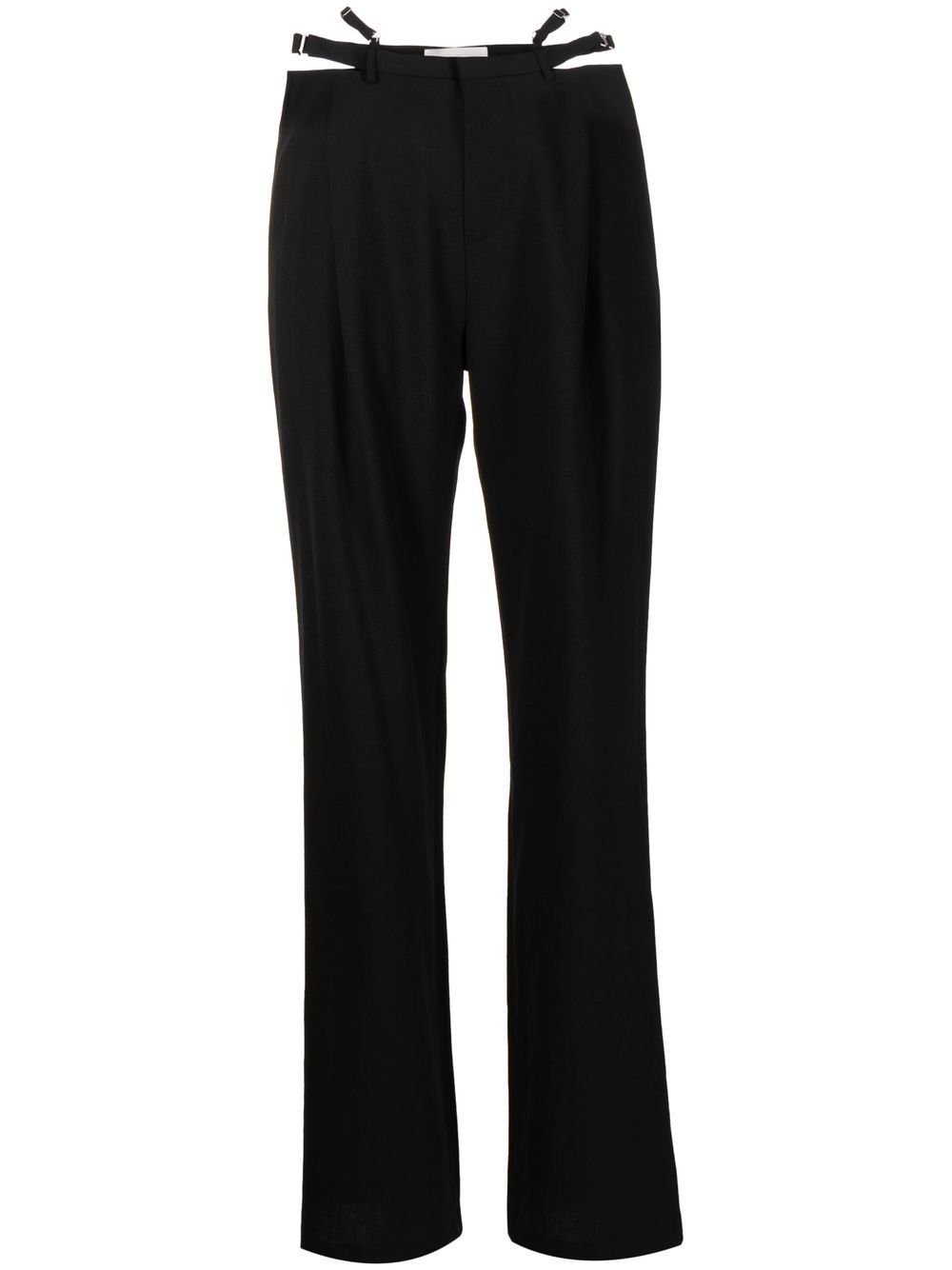 Dion Lee Lingerie straight-leg wool pants - Black von Dion Lee