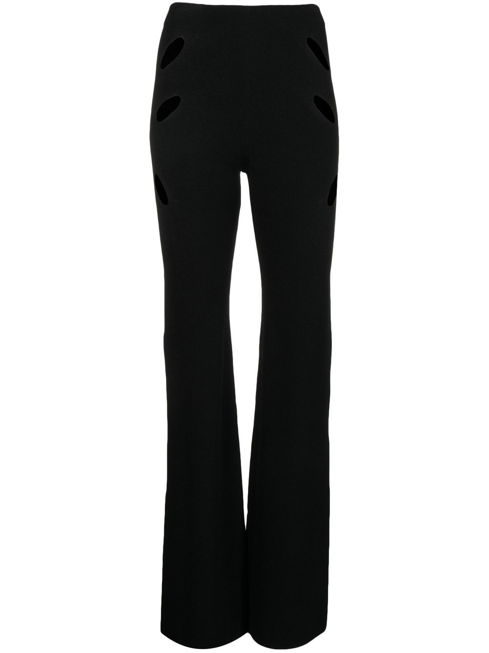 Dion Lee Lock slit high-waist trousers - Black von Dion Lee