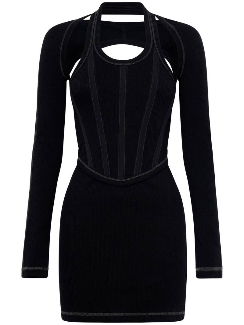 Dion Lee Modular Corset dress - Black von Dion Lee