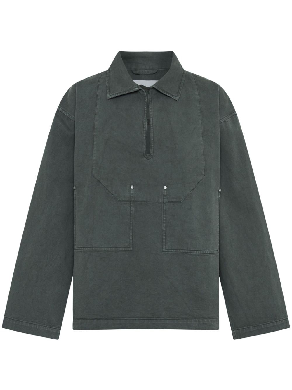 Dion Lee Riveted pullover shirt jacket - Grey von Dion Lee