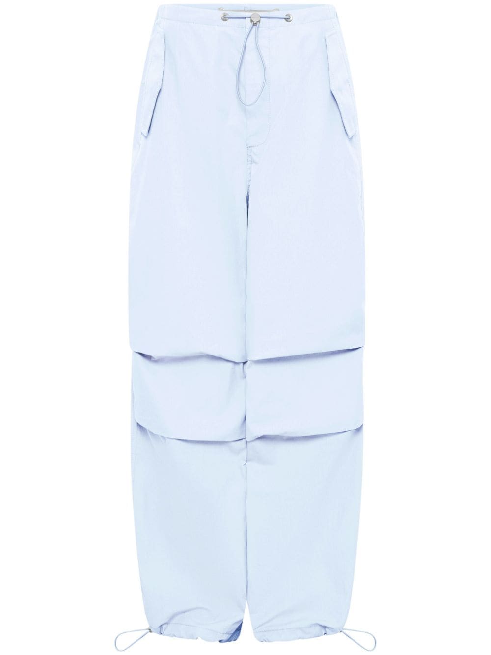 Dion Lee Toggle twill wide-leg trousers - Blue von Dion Lee