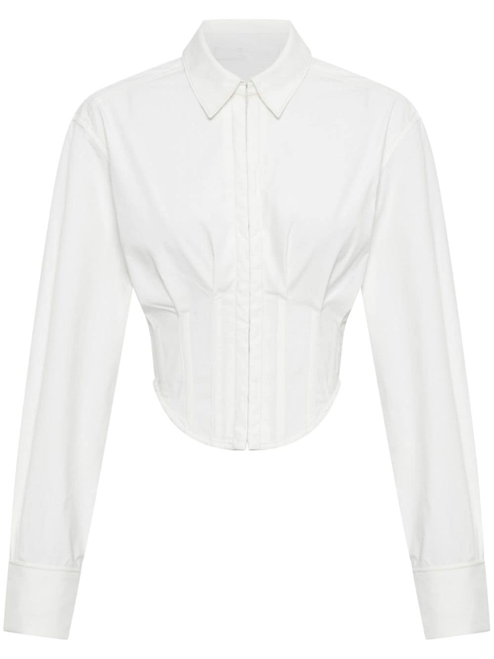 Dion Lee Tuxedo Corset shirt - White von Dion Lee