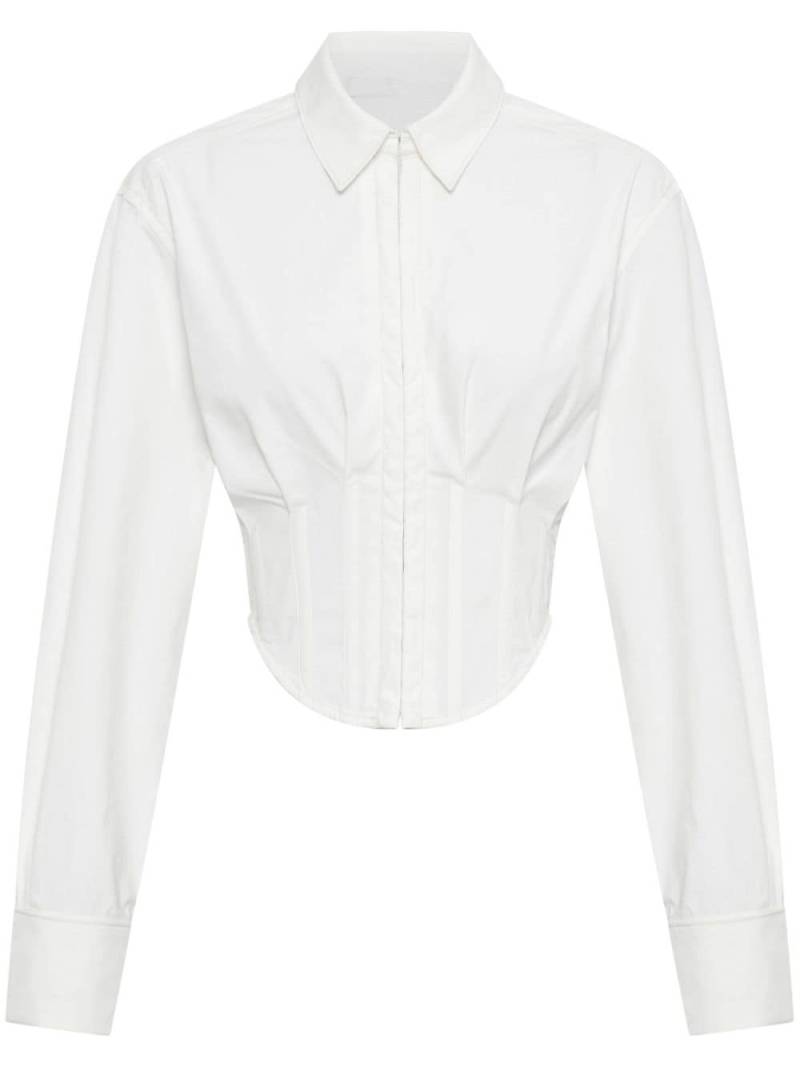 Dion Lee Tuxedo Corset shirt - White von Dion Lee