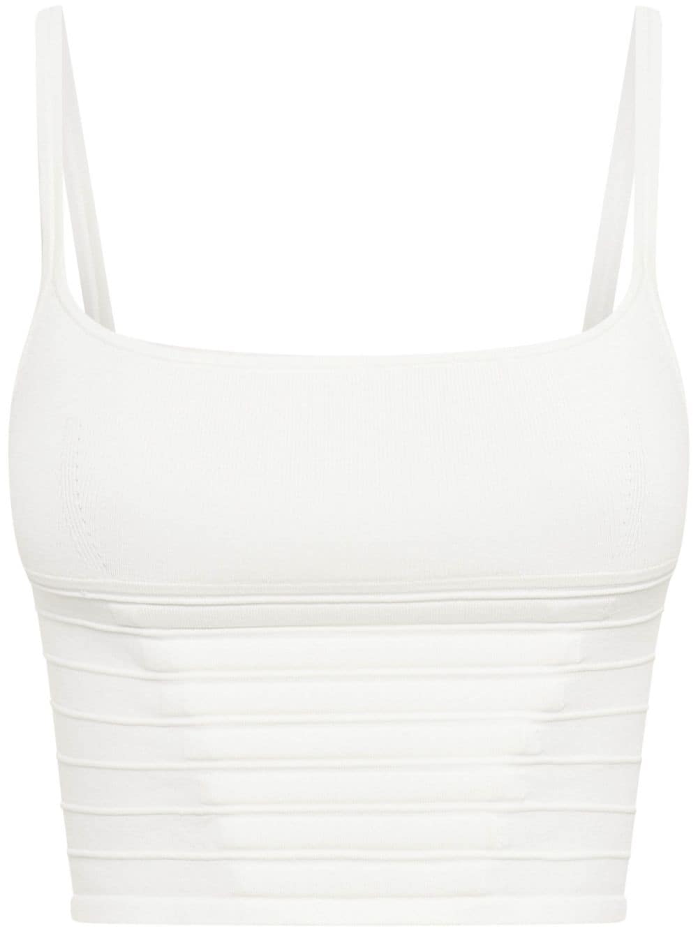 Dion Lee Ventral Compact cropped top - White von Dion Lee