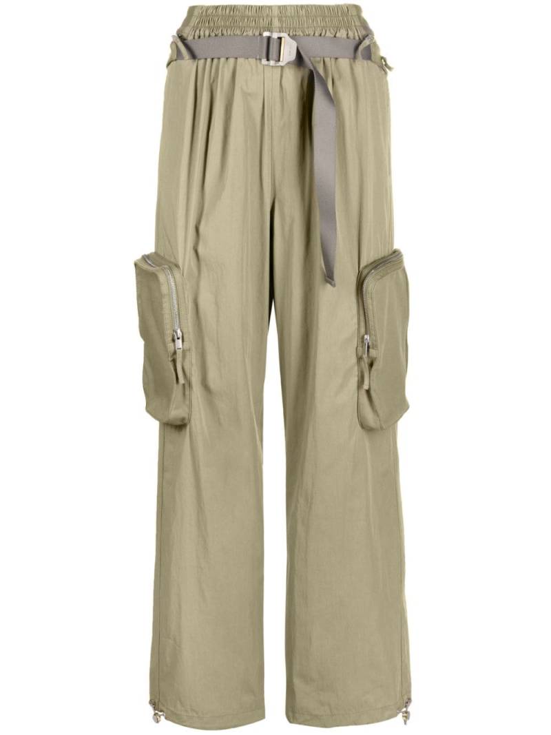 Dion Lee belted-waist Blouson trousers - Green von Dion Lee