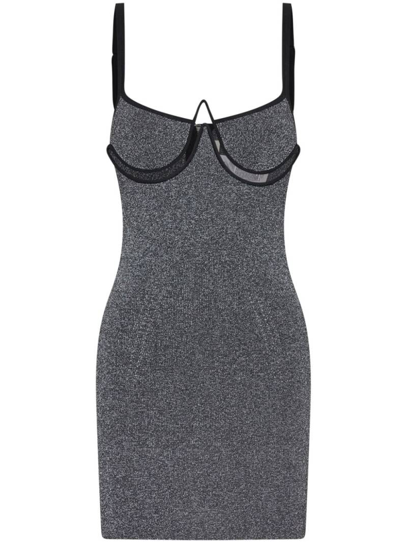 Dion Lee bustier-style knitted minidress - Black von Dion Lee