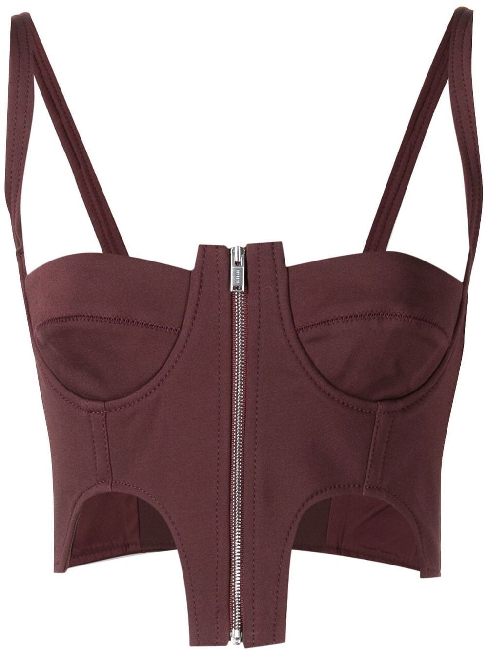 Dion Lee double arch bustier top - Red von Dion Lee