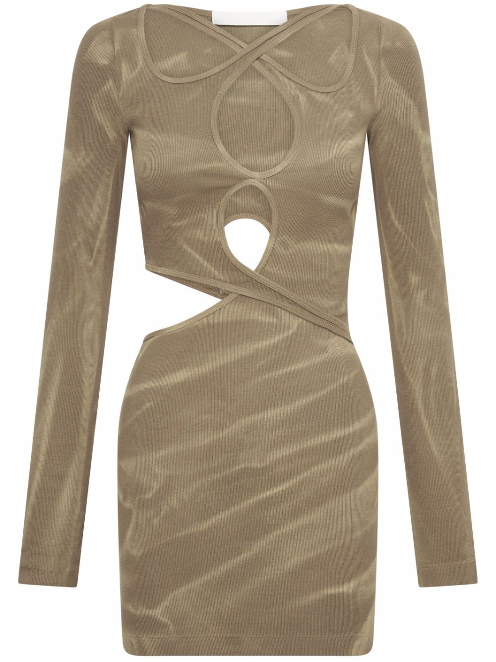 Dion Lee faded-effect mini dress - Green von Dion Lee