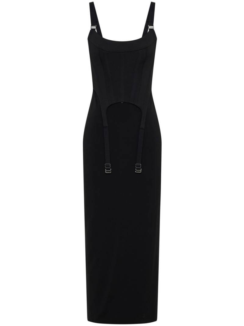 Dion Lee garter corset midi dress - Black von Dion Lee
