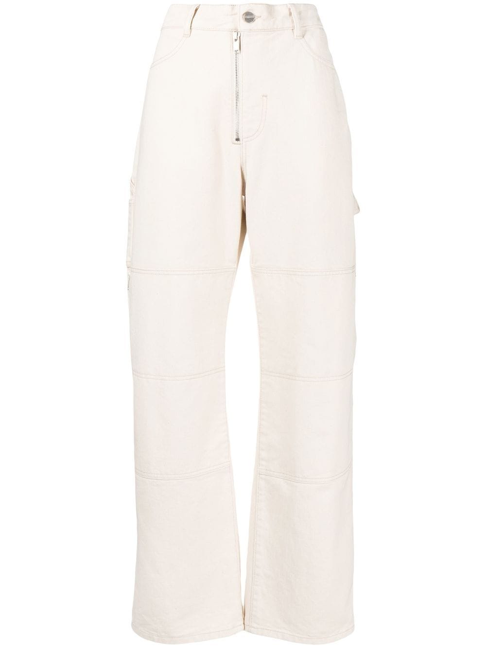 Dion Lee panelled straight-leg jeans - Neutrals von Dion Lee