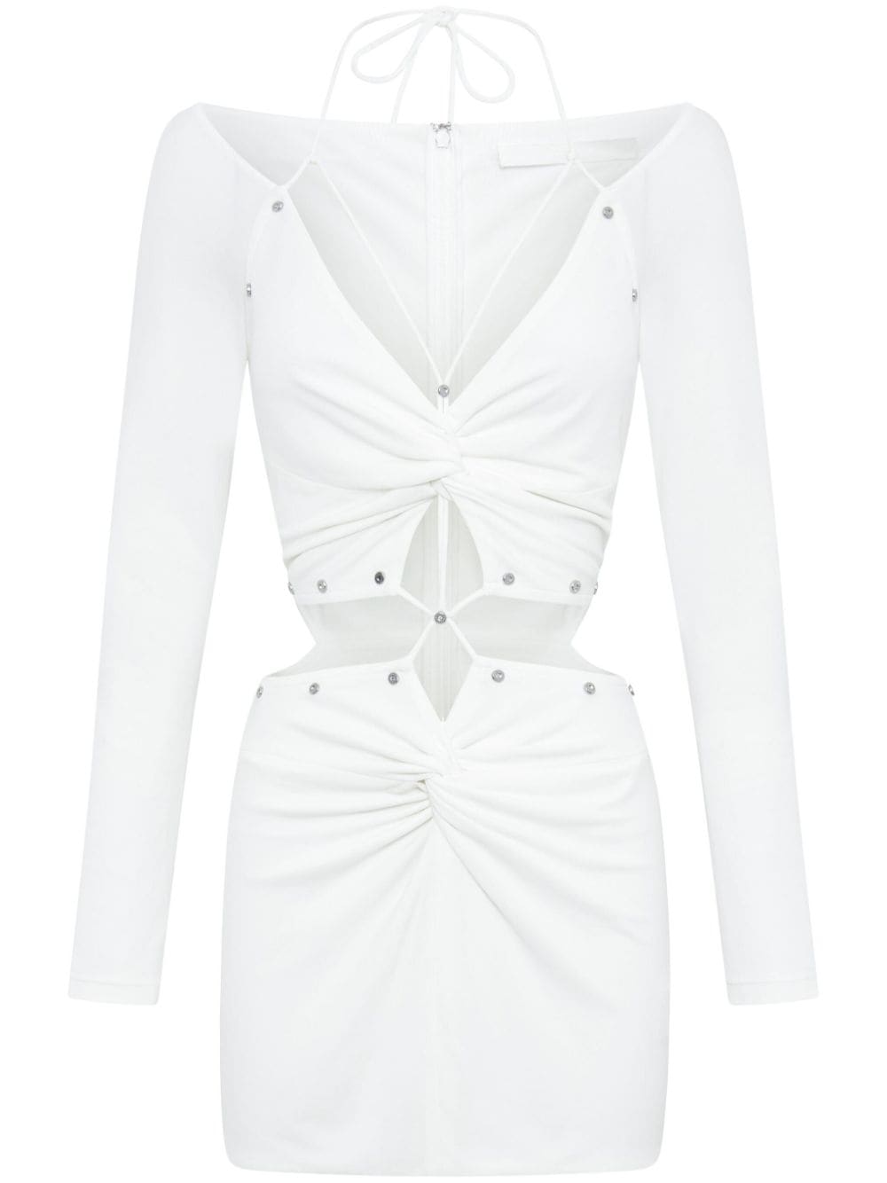 Dion Lee rivet-detail cut-out minidress - White von Dion Lee