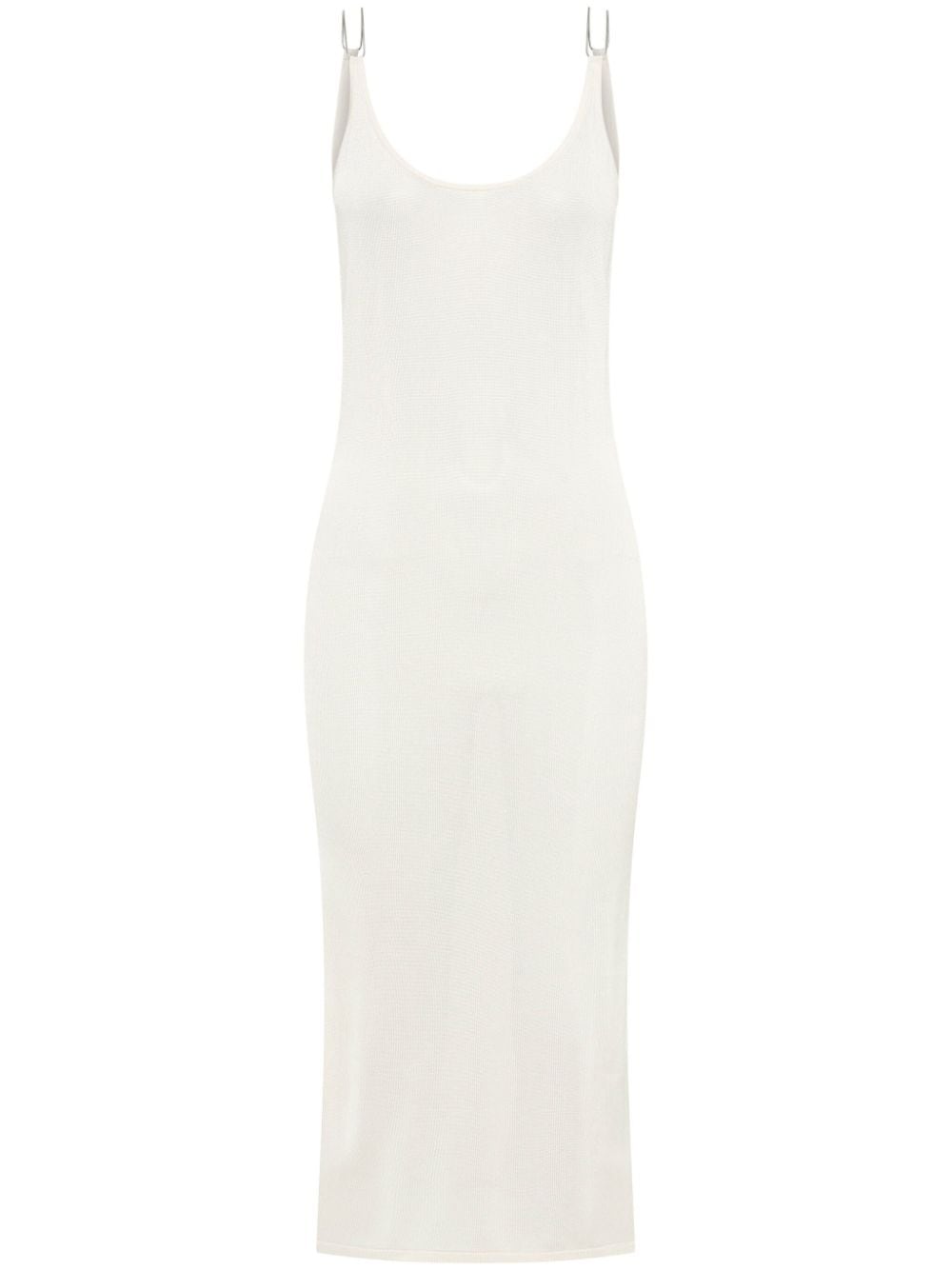 Dion Lee semi-sheer open-back midi dress - White von Dion Lee