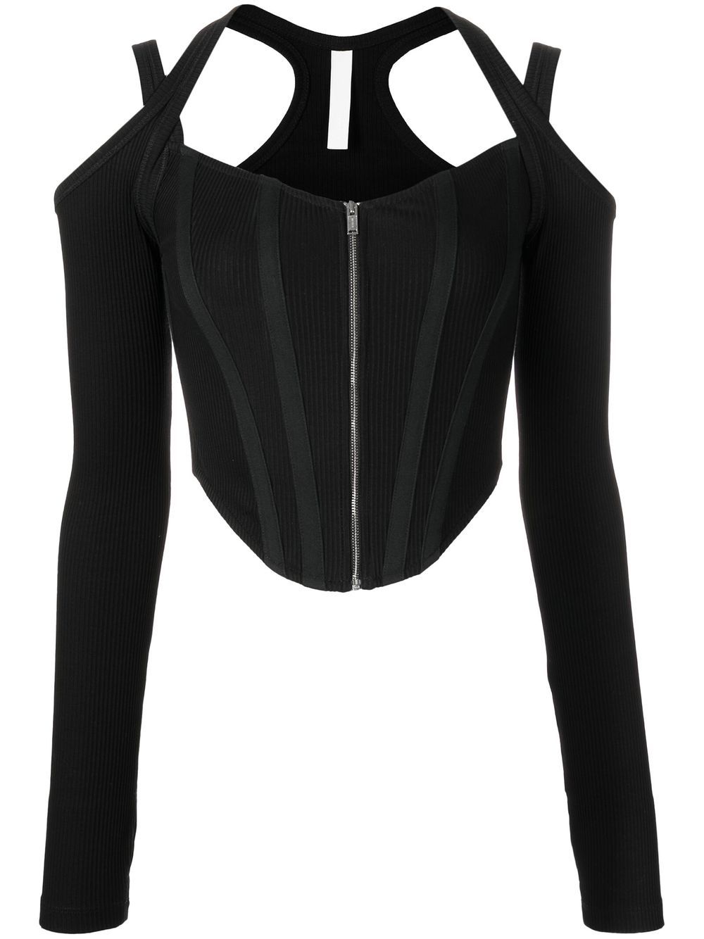 Dion Lee shift-loop corset top - Black von Dion Lee