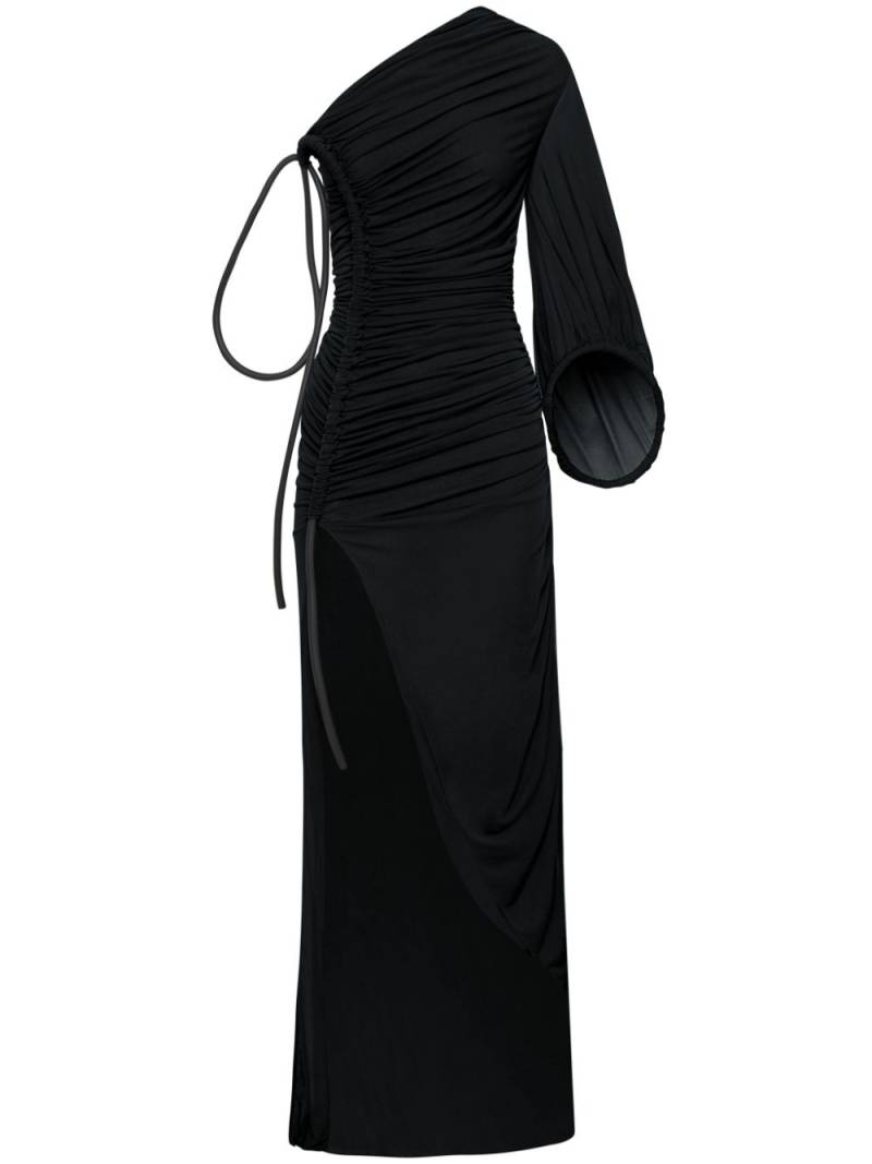 Dion Lee single-sleeve semi-sheer dress - Black von Dion Lee