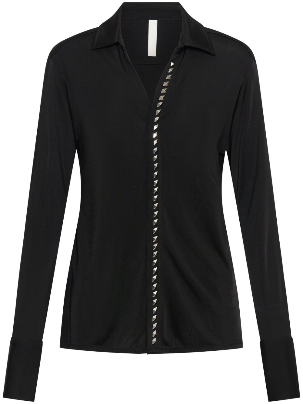 Dion Lee studded-placket shirt - Black von Dion Lee