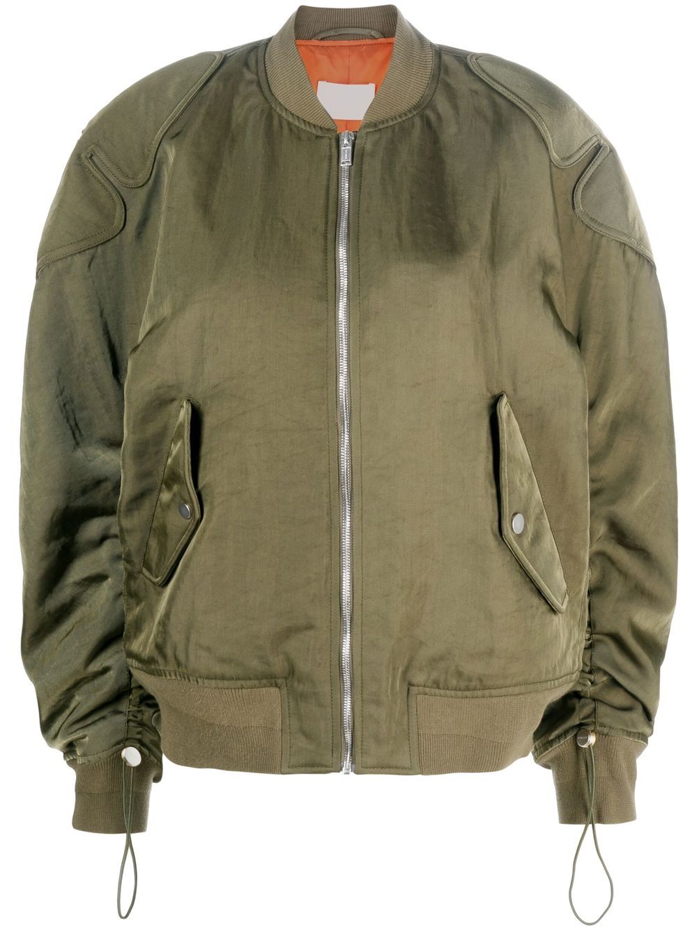 Dion Lee zip-up bomber jacket - Green von Dion Lee