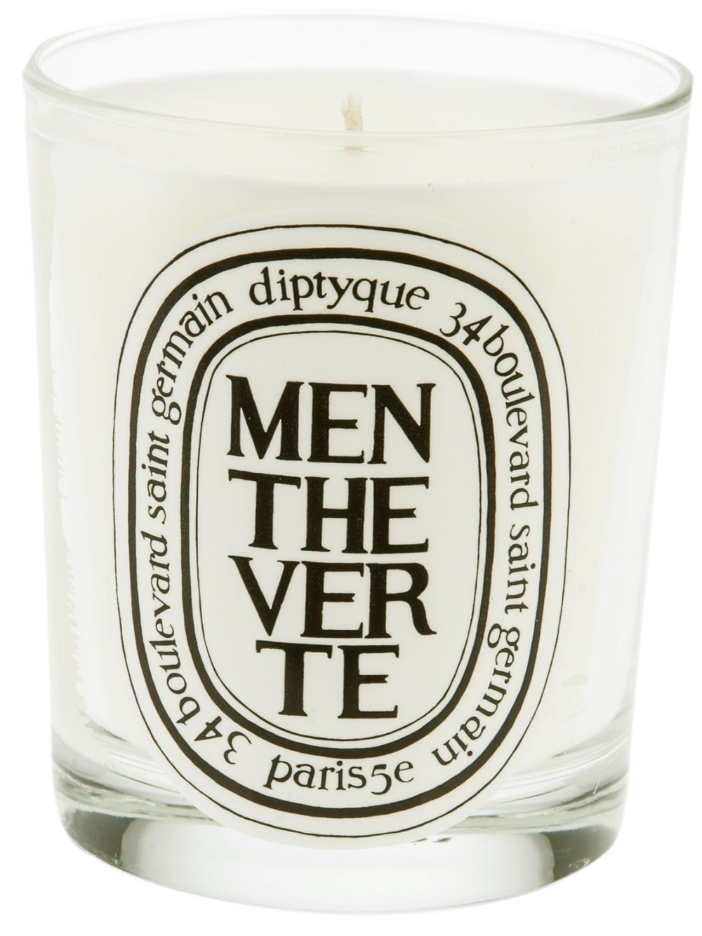 Diptyque Menthe Verte scented candle (190g) - White von Diptyque