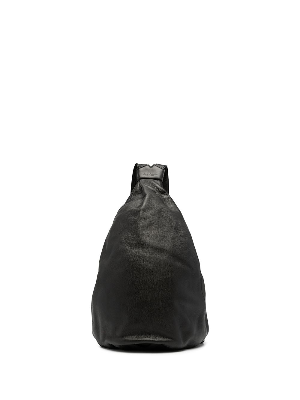Discord Yohji Yamamoto logo-embossed leather backpack - Black von Discord Yohji Yamamoto