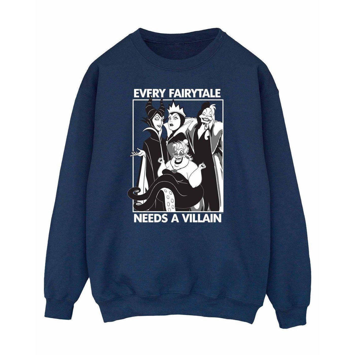 Every Fairy Tale Needs A Villain Sweatshirt Damen Marine L von Disney PRINCESS