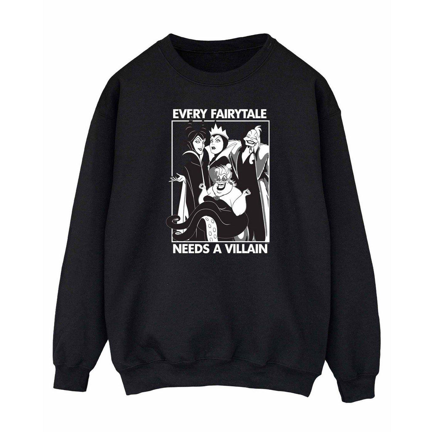 Every Fairy Tale Needs A Villain Sweatshirt Damen Schwarz L von Disney PRINCESS