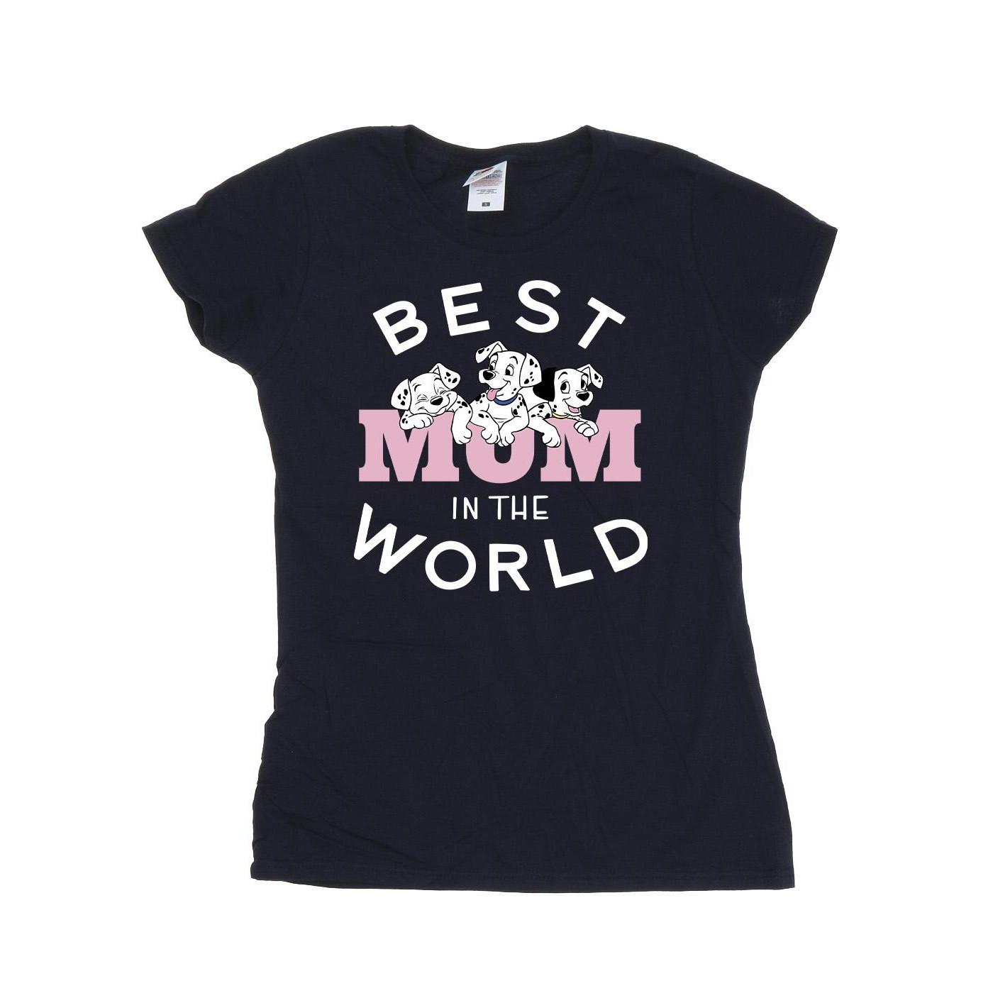 101 Dalmatians Best Mum In The World Tshirt Damen Marine L von Disney