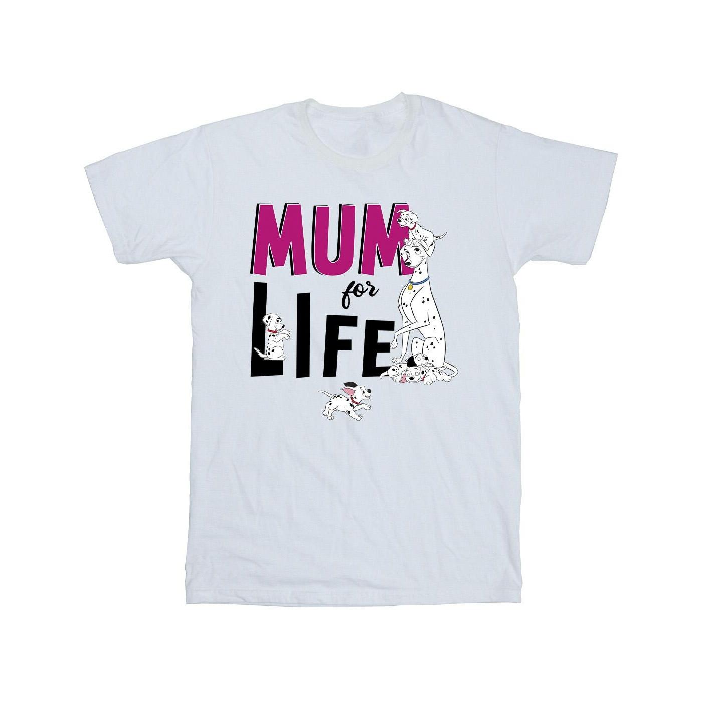 101 Dalmatians Mum For Life Tshirt Jungen Weiss 104 von Disney