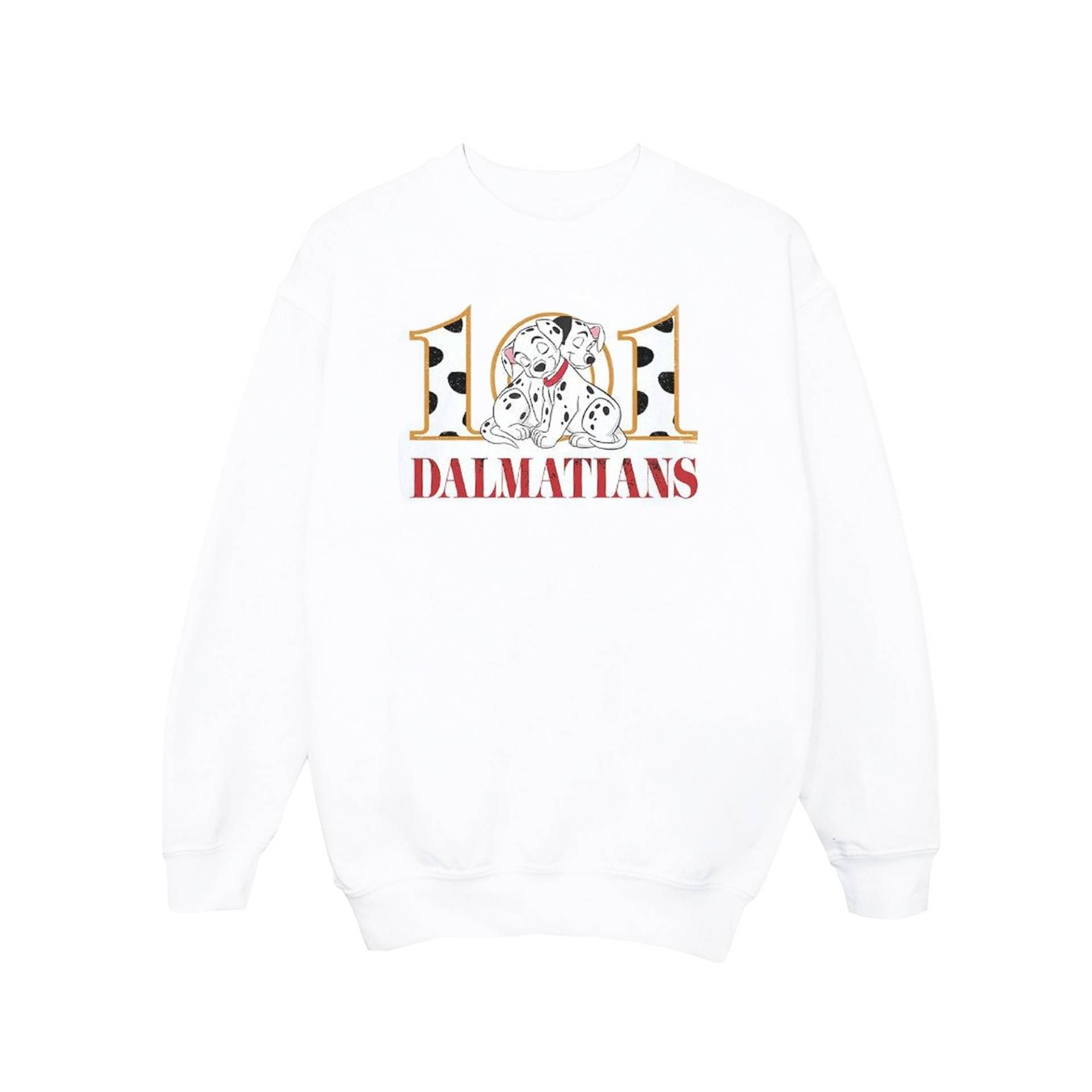 101 Dalmatians Puppy Hug Sweatshirt Unisex Weiss 140/146 von Disney