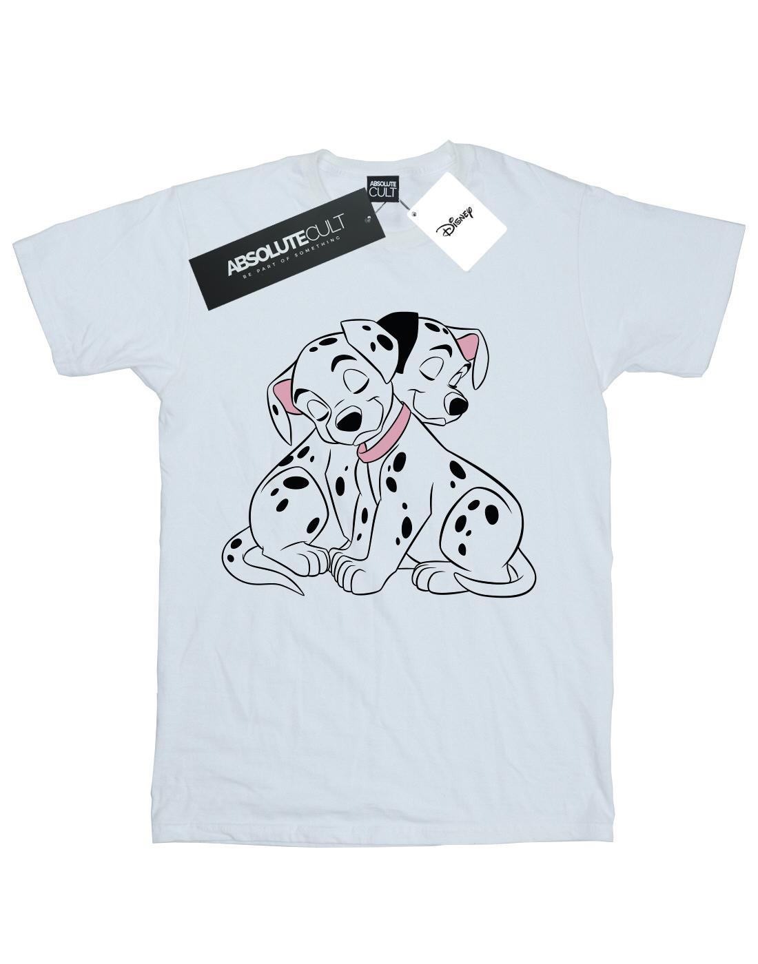 101 Dalmatians Puppy Love Tshirt Damen Weiss L von Disney