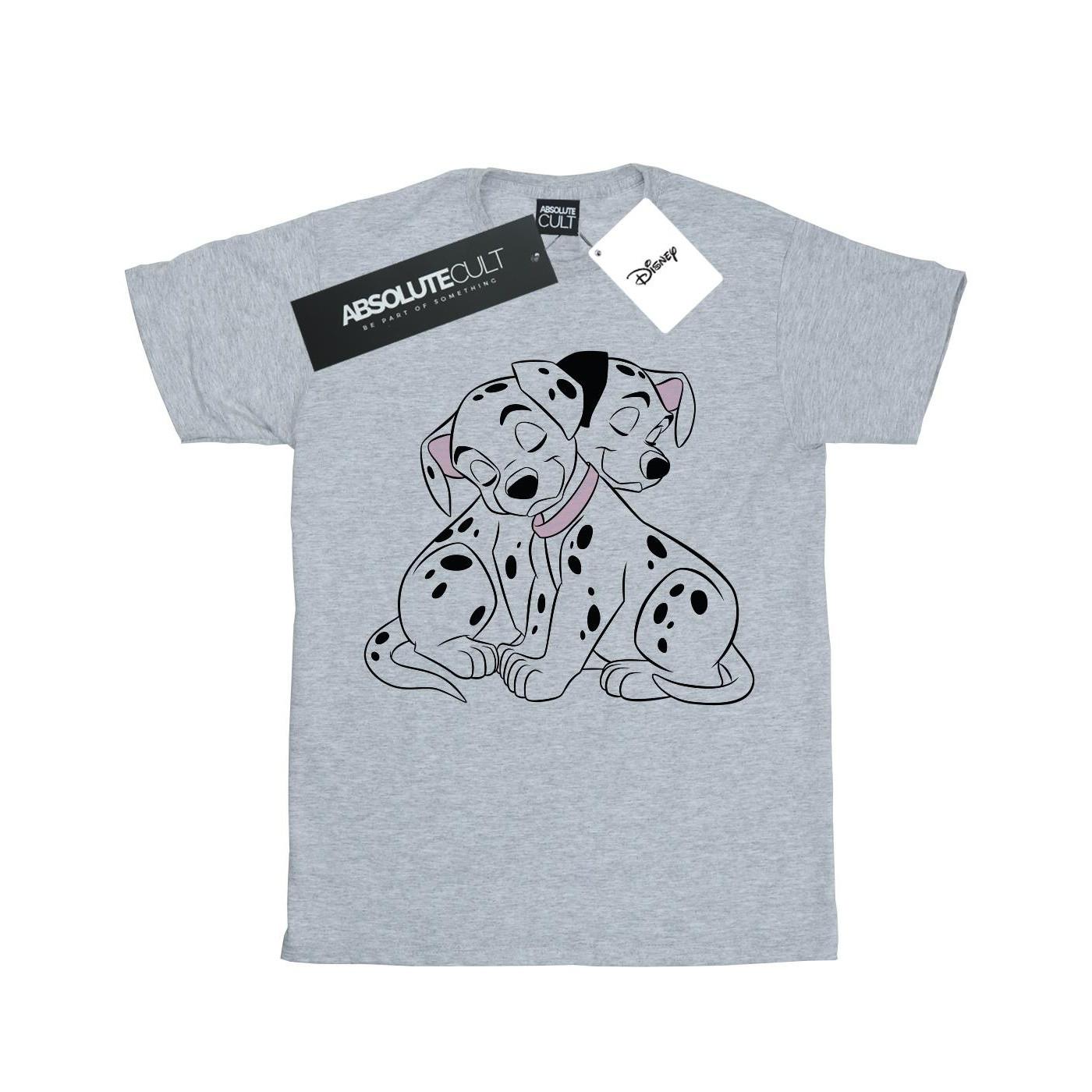 101 Dalmatians Puppy Love Tshirt Mädchen Grau 140/146 von Disney