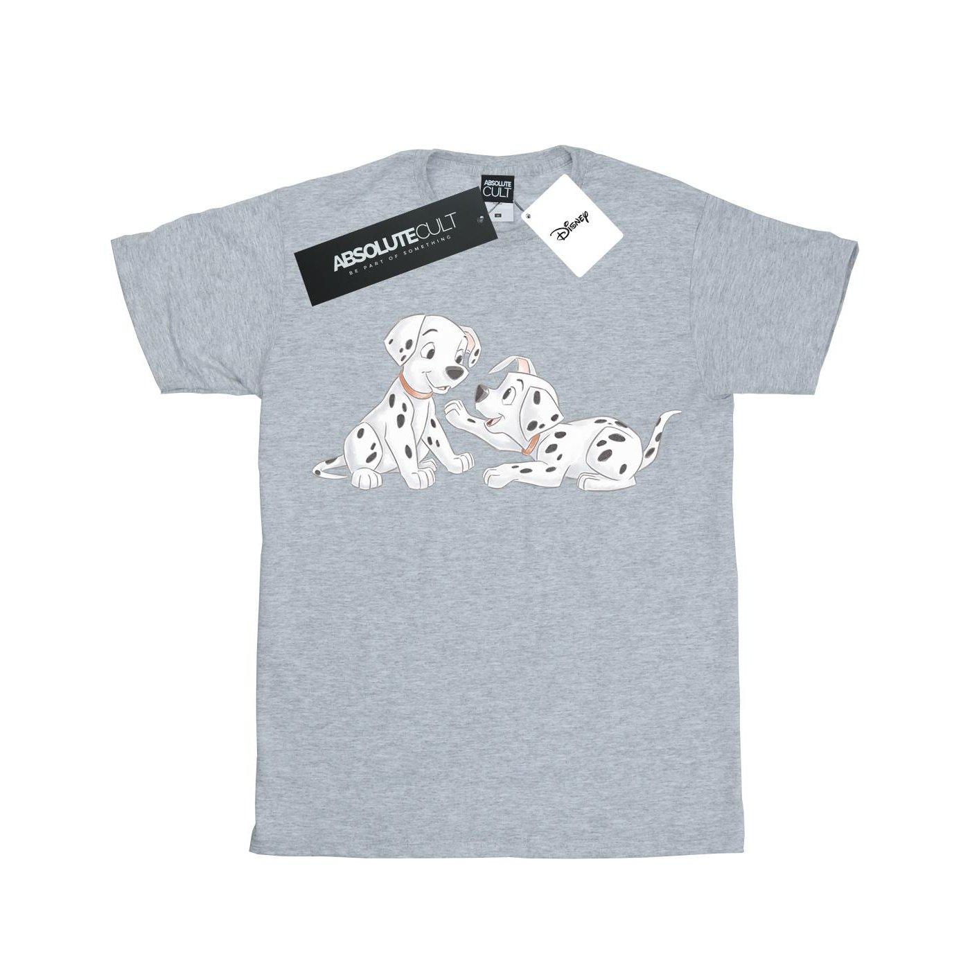 101 Dalmatians Watercolour Friends Tshirt Unisex Grau 152-158 von Disney