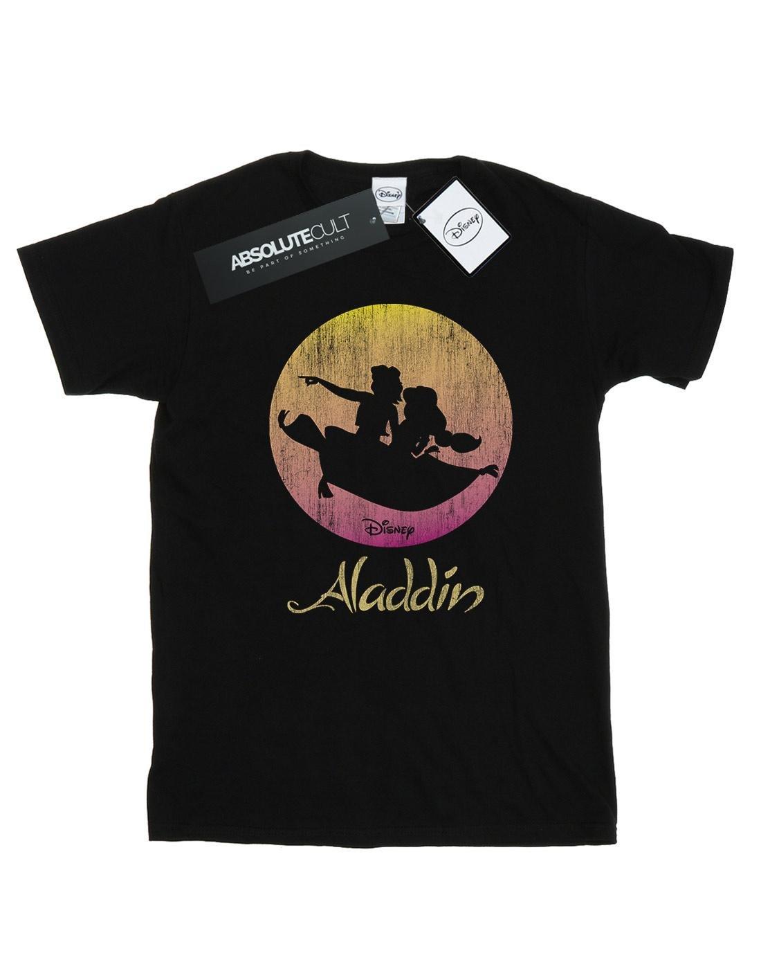 Aladdin Flying Sunset Tshirt Damen Schwarz 3XL von Disney