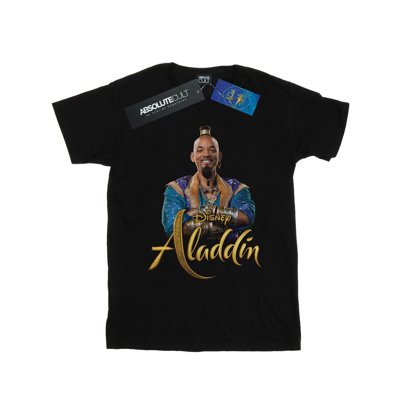 Aladdin Movie Genie Photo Tshirt Herren Schwarz XXL von Disney