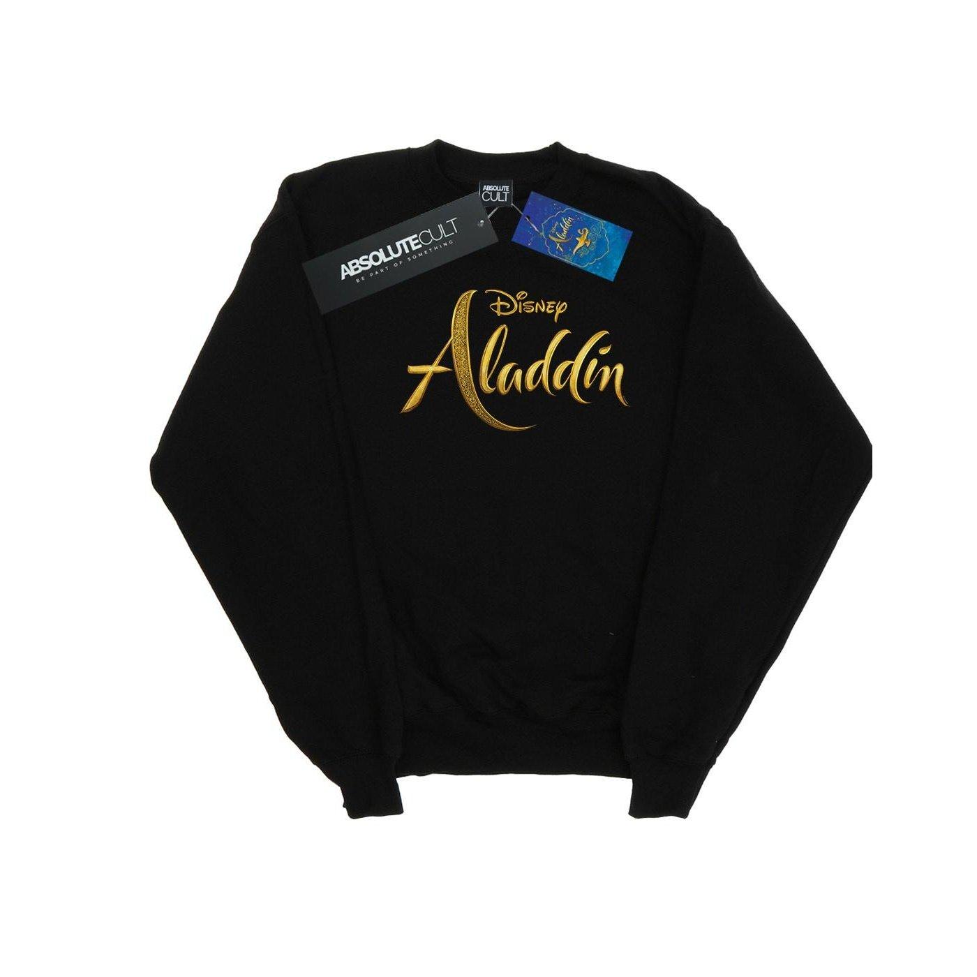 Aladdin Movie Logo Sweatshirt Herren Schwarz XXL von Disney