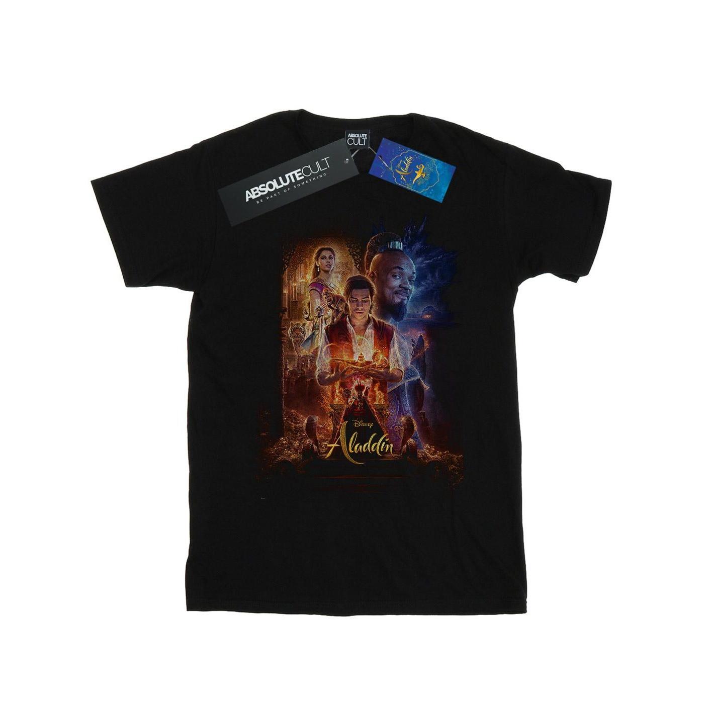 Aladdin Movie Poster Tshirt Herren Schwarz 5XL von Disney