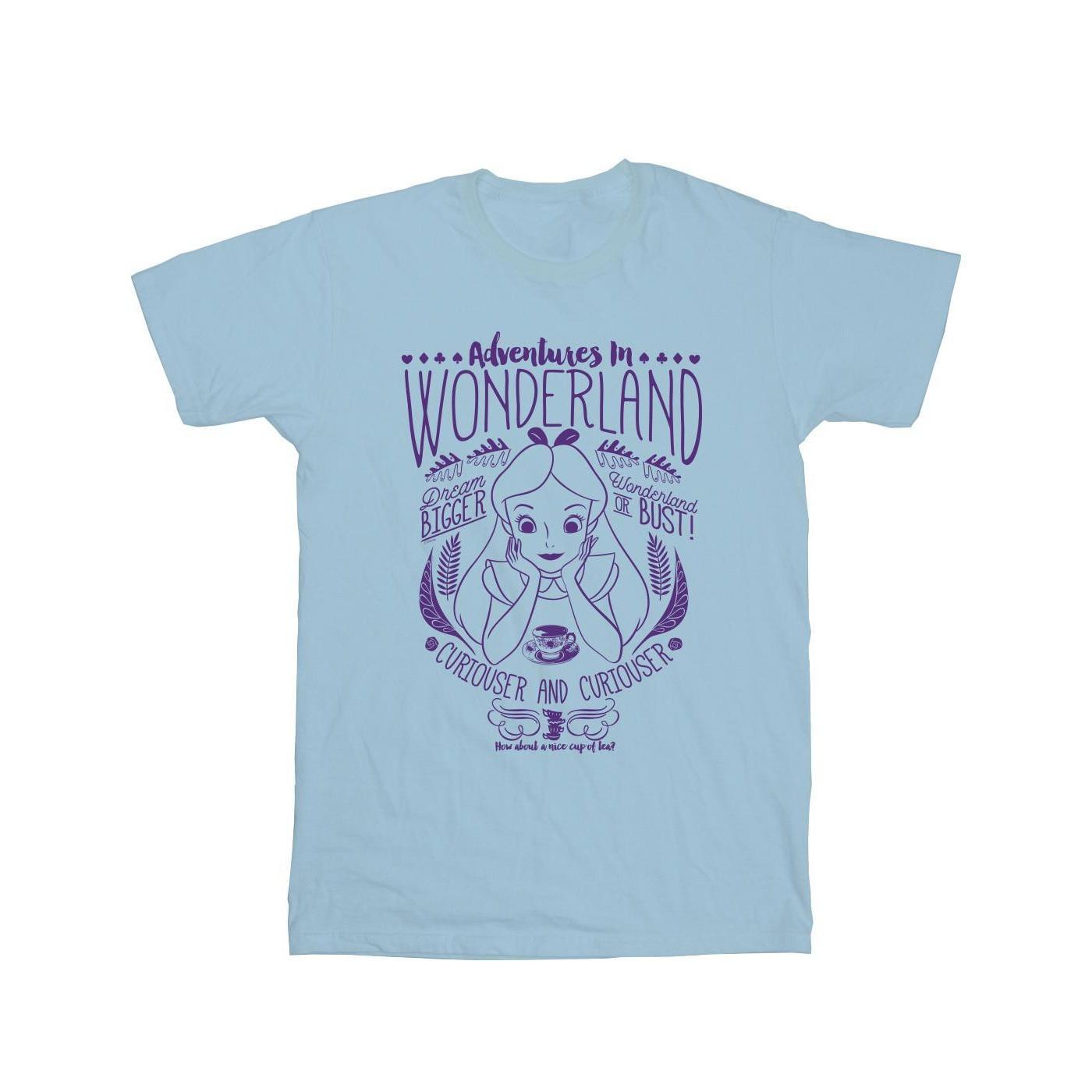 Alice In Wonderland Adventures In Wonderland Tshirt Herren Blau M von Disney