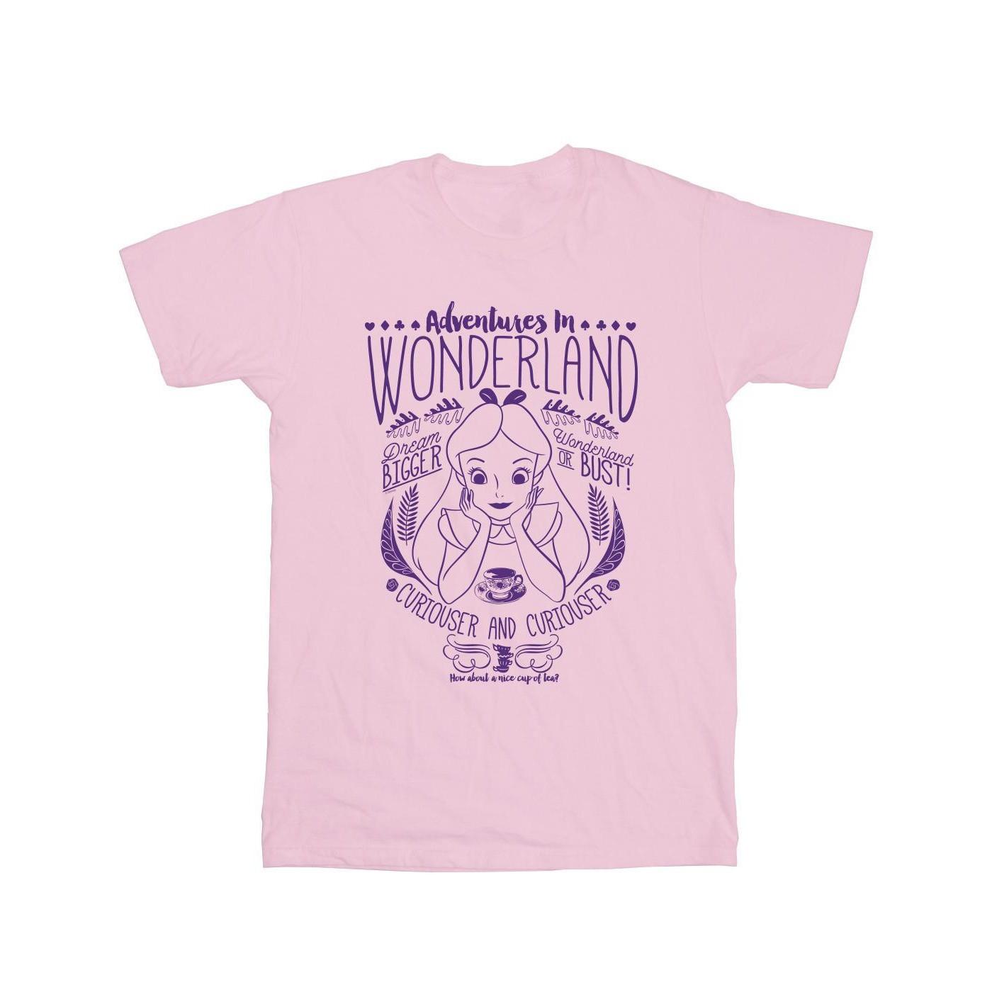 Alice In Wonderland Adventures In Wonderland Tshirt Herren Pink L von Disney