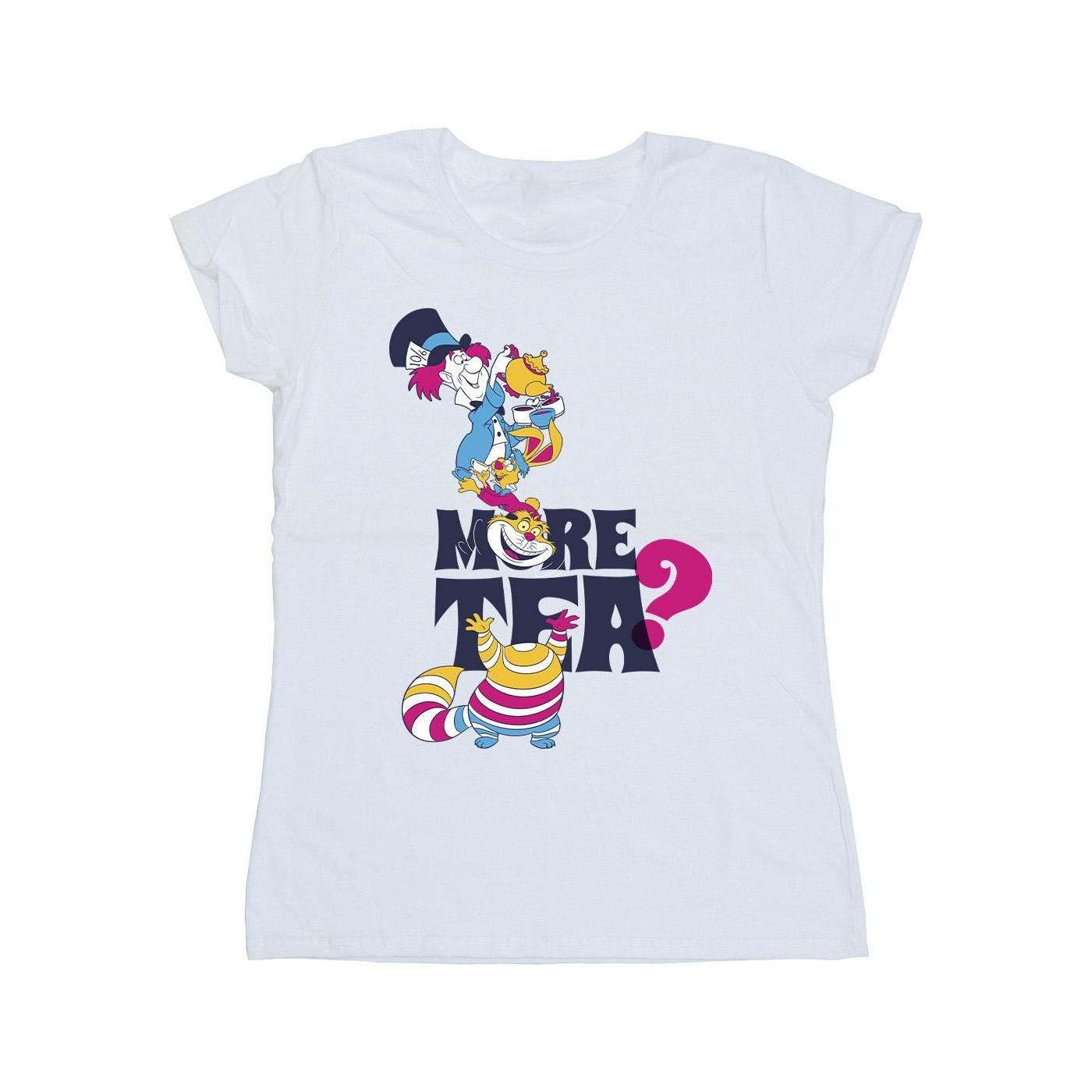 Alice In Wonderland More Tea Tshirt Damen Weiss L von Disney