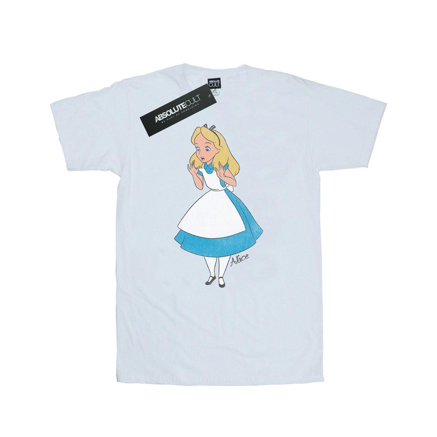 Alice In Wonderland Surprised Alice Tshirt Herren Weiss M von Disney