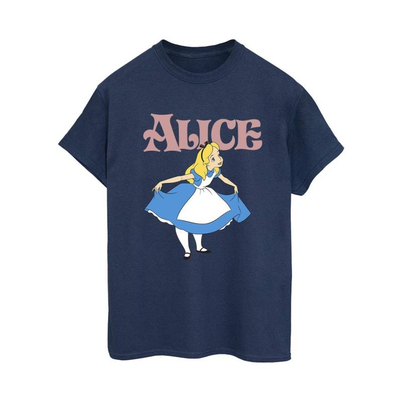 Alice In Wonderland Take A Bow Tshirt Damen Marine 3XL von Disney
