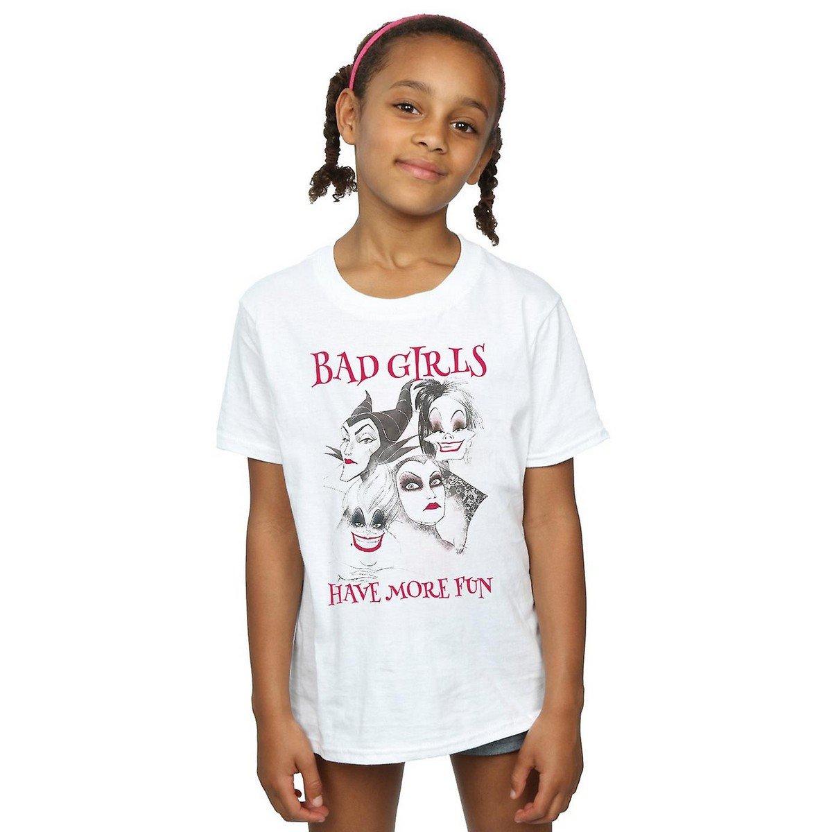 Bad Girls Have More Fun Tshirt Unisex Weiss 152-158 von Disney