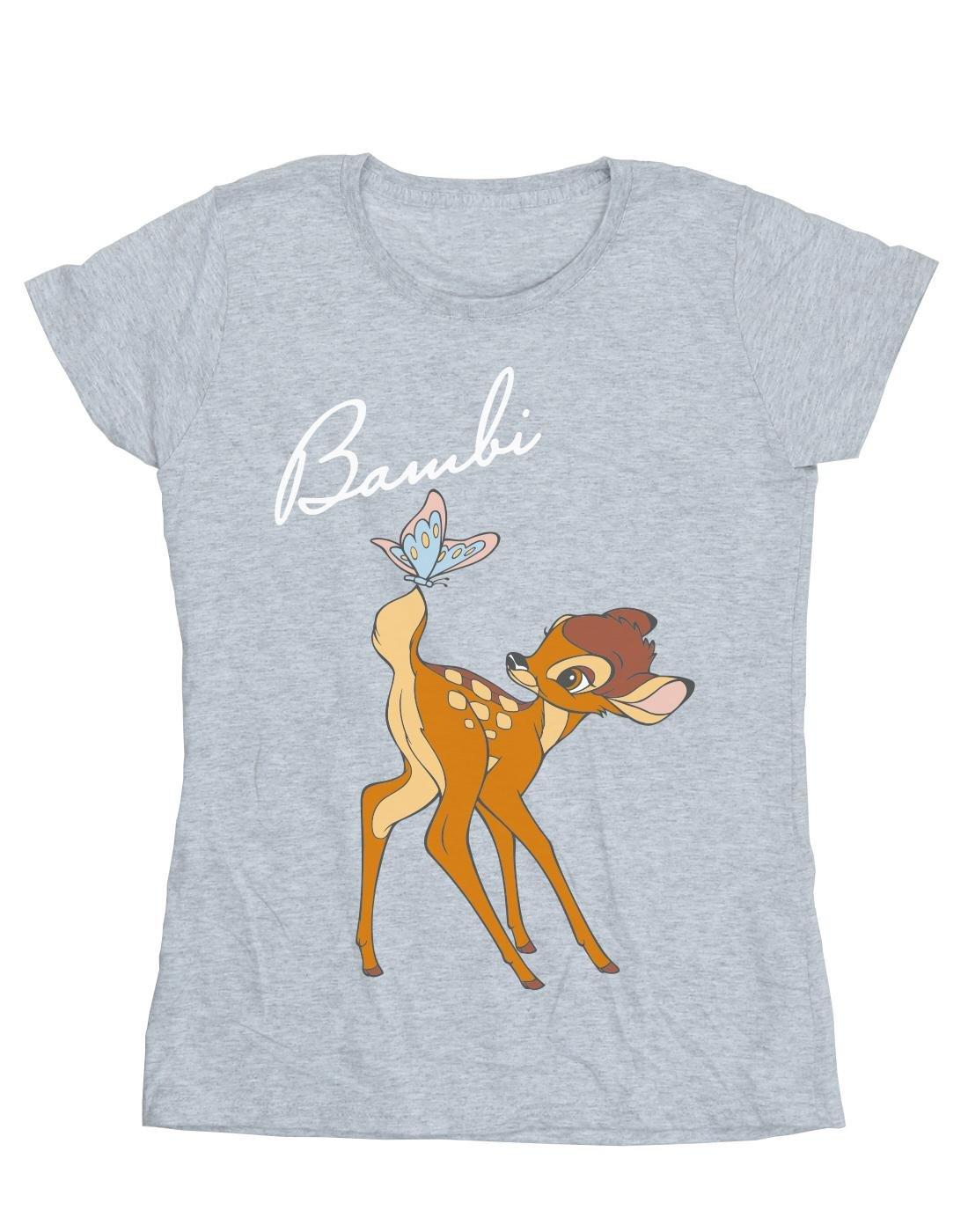 Bambi Butterfly Tail Tshirt Damen Grau L von Disney