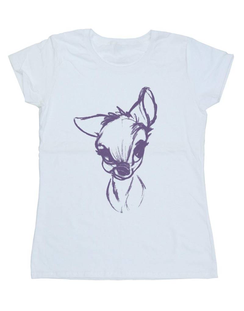 Bambi Mood Tshirt Damen Weiss XL von Disney
